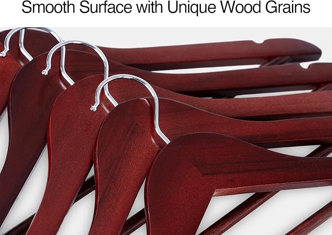 StorageWorks Wooden Hangers 20 Pack, Wood Coat Hanger - Image 5