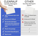 CLEARALIF Laundry Detergent Sheets, Fresh Linen, 64 Load - Image 4
