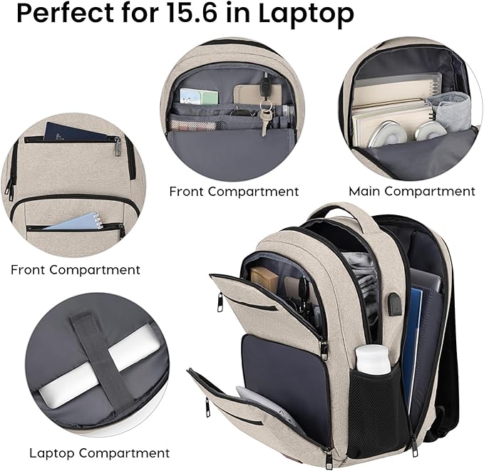 Backpack for Girls Women, School Backpack for Teen Boys, Lightweight Casual - Image 2