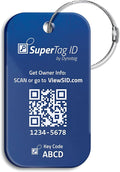 Dynotag® Sentry Series Solid Metal Web Enabled Smart Luggage Tag ID + Steel Loop by DynotagInc