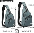 AMJ Crossbody Sling Bag Men Women, Casual Shoulder Backpack, Chest Daypack - Image 2