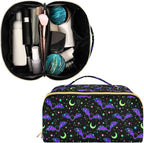 Makeup Organizer Bag, Magic Galaxy Bat Travel Makeup Bags Makeup Vanity Case Large Capacity Rhombus Cosmetic Toiletry Bag for Girl Women Ladies