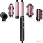 SKIMI 110,000 RPM Brushless Motor Hair Dryer Brush - 5 Muti-Styler for Fast Drying, Curling, Volumizing & Straightening | High-Speed Hot Air Brush for All Hair Types (Black & Rose Gold)