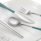 Travel cutlery set, 18/8 stainless steel cutlery, Reusable utensils set - Image 4