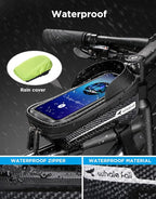 whale fall Bike Phone Frame Bag Waterproof, 3D Eva Hard Shell, Bike Phone Holder - Image 7