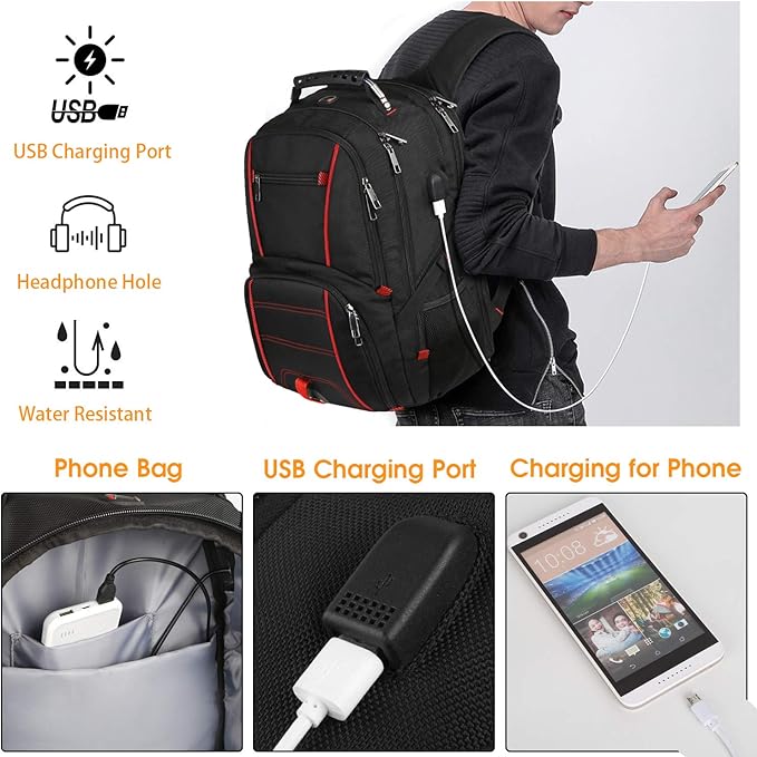 LTINVECK Travel Laptop Backpack, Extra Large Backpack - Image 4