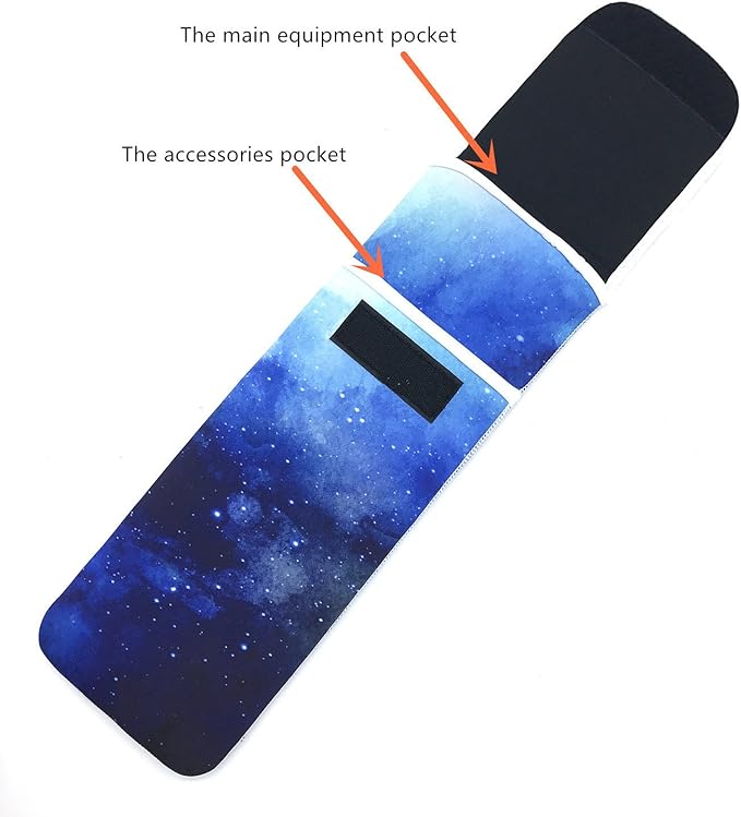 Wanty Hair Straighteners Case with Fastener - Neoprene Curling Iron Holder Flat Iron Curling Wand Travel Cover Case Bag PouchShield Curling Iron Cover - Flat Iron Travel Pouch (Blue Sky)