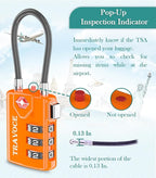 TSA Approved Luggage Locks, Travel Locks Which Also Work Great as Gym Locks - Image 6