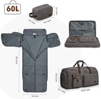 S-ZONE Garment Bags for Travel Convertible Garment Duffle Bags for Travel Suit - Image 3