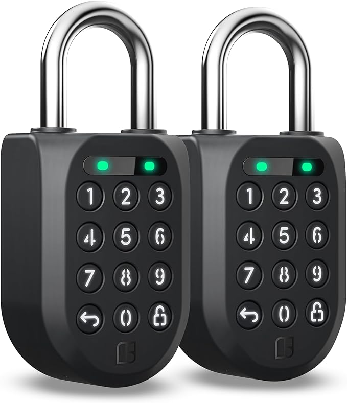 igloohome New Smart Padlock 2 2-Pack, The Toughest Smart Padlock – Generate by igloohome