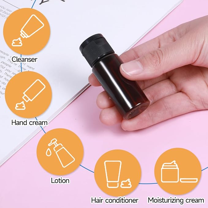 Travel Size Make up Sample Containers, 12 Pieces Plastic Mini Empty Toiletry - Image 4