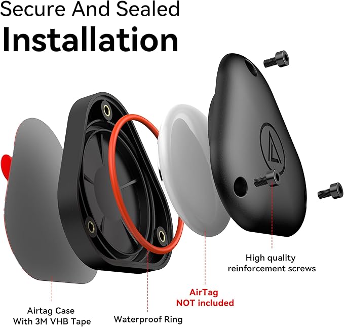 for airtag Mount 2 Pack, airtag Adhesive Sticker Mount, IPX8 Waterproof Air tag - Image 2