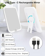 Chomeiu Makeup Bag with LED Mirror, Travel Makeup Case - Image 6