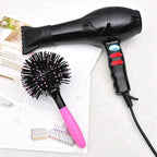 Drying Hair Brush 3D Round Hair Brushes With Alligator Hair Clips and Wide Tooth Comb Women Blow Detangling Ball Hair brush 360° Curly Styling Circle Hair Comb