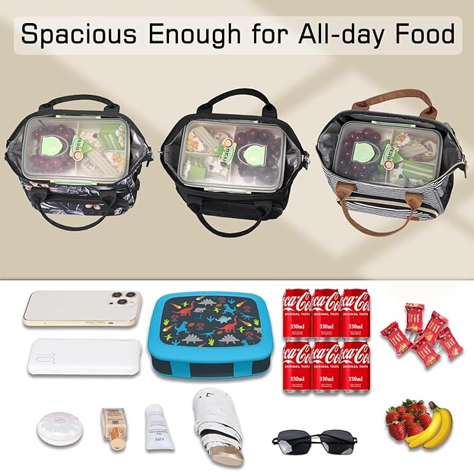 Hibiscus Small Lunch Bag Lightweight Insulated Lunch Box - Image 3