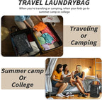 Travel Laundry Bag, Vacuum Compression Dirty Clothes Travel Bag Waterproof Wet - Image 7