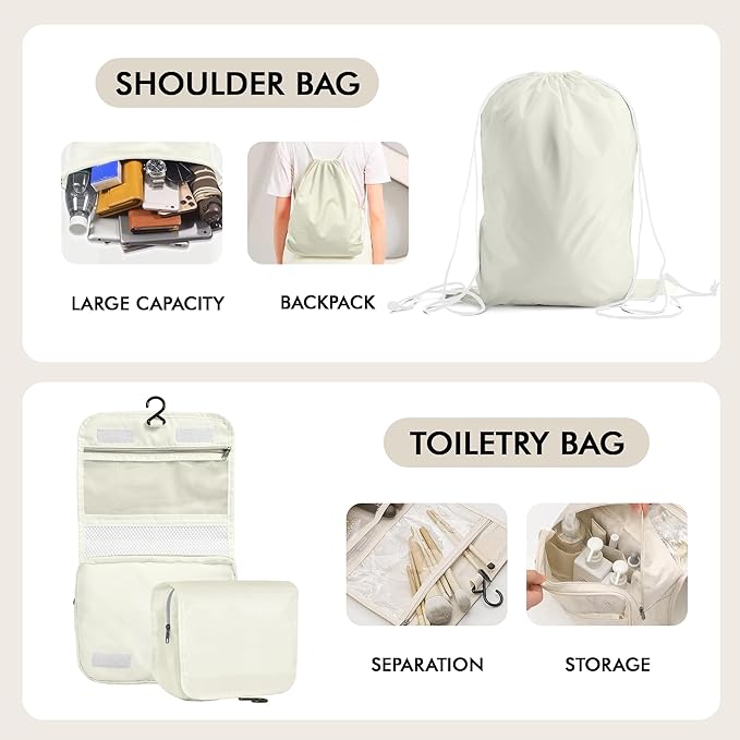 WVM Packing Cubes for Travel, 8 Set Luggage Organizer Bags - Image 5