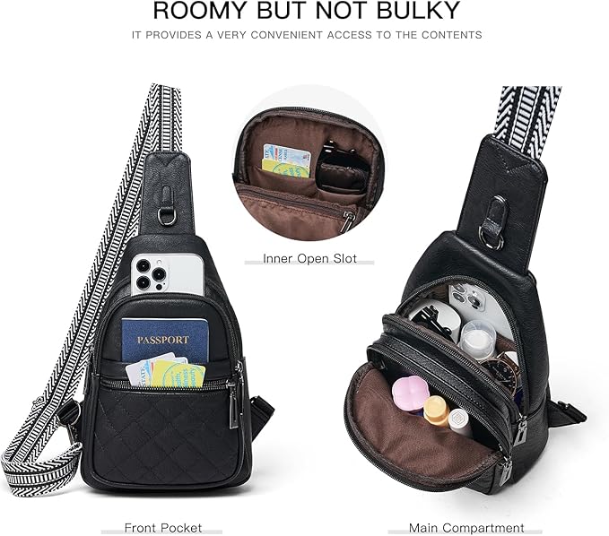 Sling Bag For Women Fanny Pack Crossbody Travel Shoulder Belt Bags Tote - Image 4