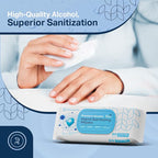 Large Alcohol Wipes 75% Unscented Hand Sanitizing Wipes Alcohol Wipes - Image 5