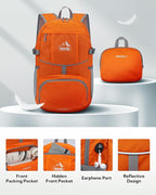 WATERFLY Hiking Foldable Daypack Backpack: 25L Ultra Lightweight Packable - Image 3