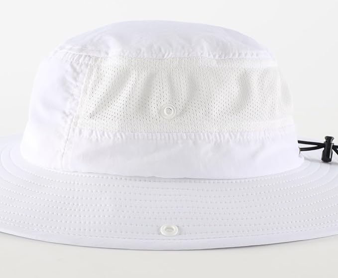 Home Prefer UPF50+ Mens Sun Hat Wide Brim Womens UV Protection Beach Bucket Hat - Image 7