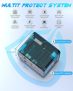Universal Travel Adapter with 6.0A 3X 3.0A USB-C Ports, 2X 2.4A USB-A Ports and - Image 6