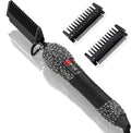 DAN Technology LCD Screen Digital Display Diamond Shaped Hot Comb, Black, 13.1 x 2.3 inches, 500 Degree Plug in Hot Comb with Adjustable Temperatures, Temperature Lock, Suitable for All Hair Types
