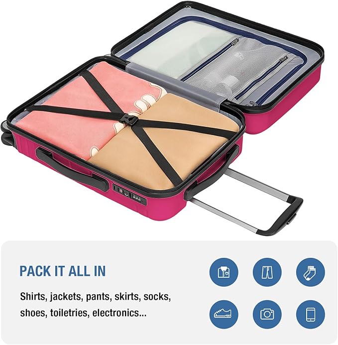 KYME Carry On Luggage 22x14x9 Airline Approved - Image 8