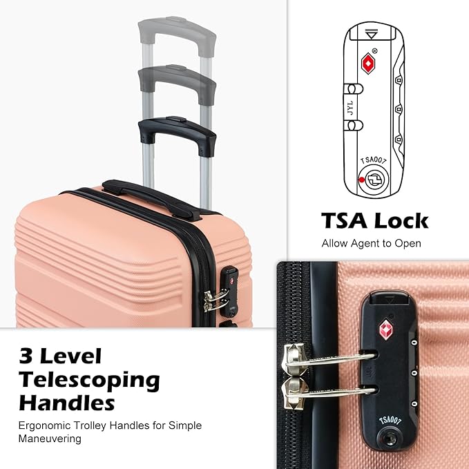 LONG VACATION 6 Piece ABS+PC Hardshell Luggage Set - Image 2