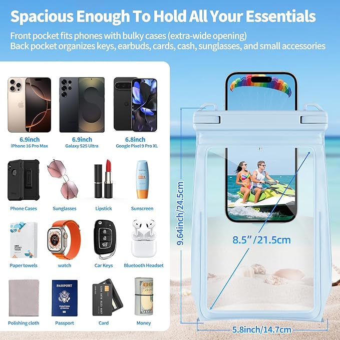 Large Waterproof Phone Pouch Floating, Waterproof Phone Case - Image 3