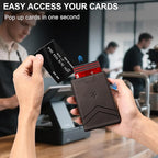 Wallet for Men Wallet with Slim Pop Up Card Holder for 12-14 Cards, RFID - Image 4