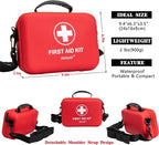 First Aid Kit 340 Piece, Premium Waterproof Hard Shell Medical Kit - Image 3