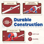 Kids Fishing Pole, Telescopic Fishing Rod, Toddler Collapsible Fishing Rod and - Image 4