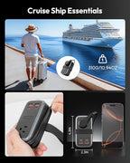 NTONPOWER GAN Ultra 65W USB Fast Charging Station, 7 in 1 Travel Power Strip - Image 4
