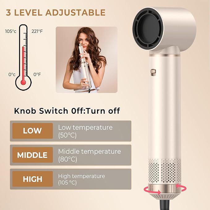 5 in 1 Blow Dryer Brush, Negative Ion Hair Dryer Brush Set Upgrade Hot Air Brush Air Styler Curling Wrap Air Curler, Curling Iron Hair Styling Tools As A Gift for Straight/Curl/Drying/Smoothing