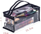 Small Rectangular Clear PVC Makeup Bag Make Up Artist Tool Organizer Pouch Bag - Image 2