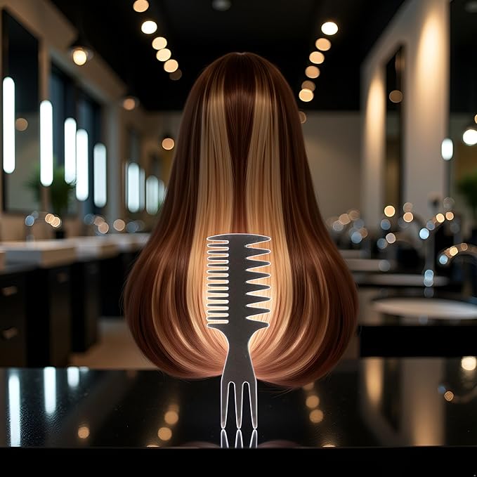 Styling Comb Slicked-back Combs 3 in 1 Fish Tail Bone Shape Hair Wide Tooth Comb Texture Combs for Salon Hair Combs Styling Tools and Appliances