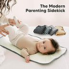 KeaBabies Portable Diaper Changing Pad, Easy Wipe Clean - Image 9