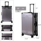 All Aluminum Magnesium 28inch Luggage，Cut from Whole Aluminum Sheet（3rd - Image 6