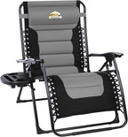 Oversized Padded Zero Gravity Lounge Chair, Foldable Patio Anti Gravity by ColegenceOutdoor