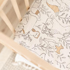 Crane Baby 100% Cotton Sateen Fitted Baby Sheets, Breathable, Fits 28X52 - Image 3