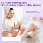 Electric Razors for Women Legs：5D Magnetic Detachable Head Flawless Razor-IPX7 - Image 3