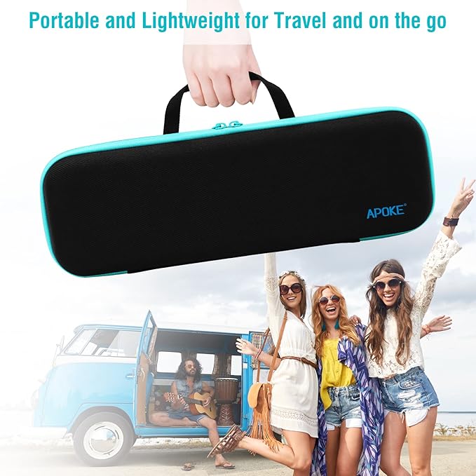 APOKE Travel Case for Revlon One Step Hair Dryer Brush, Portable Lightweight Storage Bag for All Brand Hot Tools Volumizer Hot Air Brush