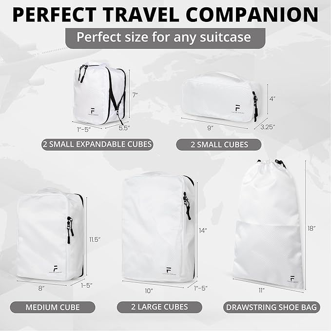 8 Piece Compression Packing Cubes Set - Image 6