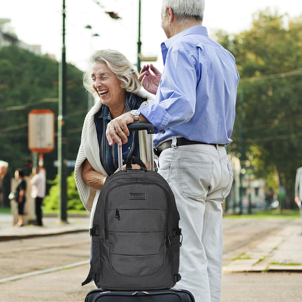 Travel Laptop Backpack Water Resistant Anti (Standard 15.6 inch / A-black)