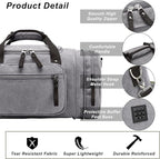 Felipe Varela Duffle Bag for Men, Expandable Canvas Duffel Bag for Travel - Image 3