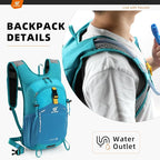 SKYSPER Small Hiking Backpack - 15L Travel Daypack Lightweight Bag Water - Image 5