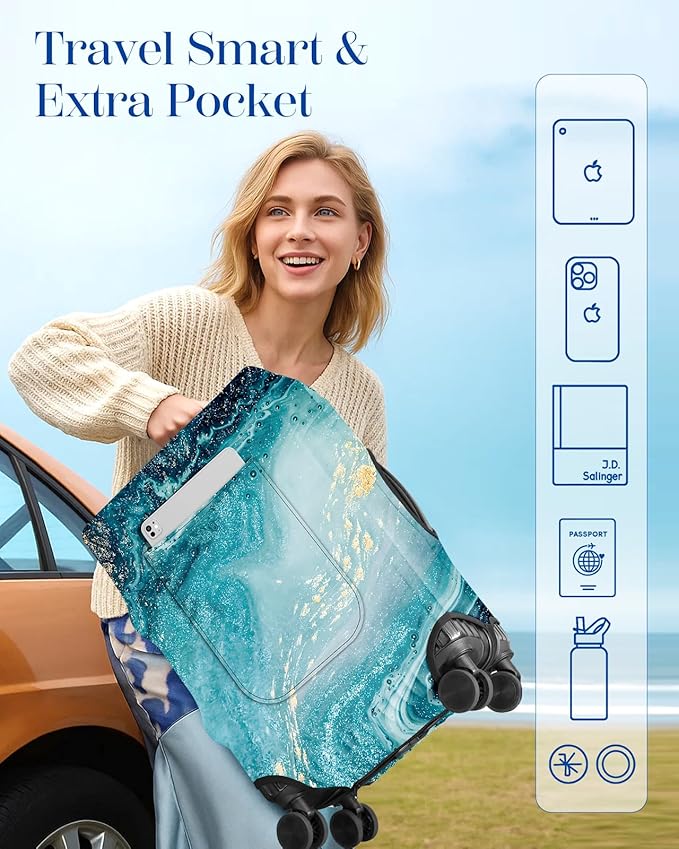 Slohif Luggage Cover for Suitcase Tsa Approved Protector - Image 3