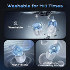 Ear Plugs for Concerts, 2 Pairs High Fidelity Ear Plugs Noise Reduction - Image 4