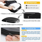 BAGAIL 4 Set/6 Set/8 Set Compression Packing Cubes Travel Accessories - Image 4